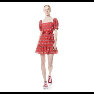 Alice and Olivia zebra mini dress